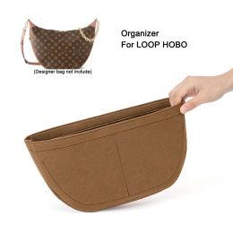 Insert Bag Organizer Liner Fits For Loop Hobo Bag,Handbag Shapers Tote Storage Divider