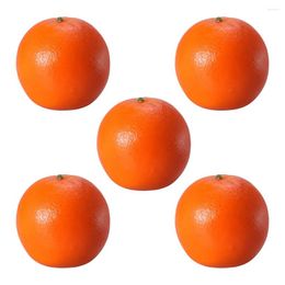 Decorative Flowers Orange Model Fake Oranges Fruit Ornaments Simulation Simulated Models Artificial Fruits