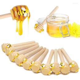Spoons High Quality Honey Stir Bar Mixing Handle Jar Spoon Practical Wood Dipper Long Stick Supplies Kitchen