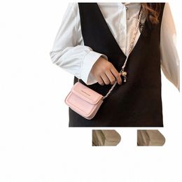 letter Small Saddle Shoulder Bag Chain PU Leather Mini Crossbody Bag Handbag Solid Color Flap Menger Bag Brithday Gifts K0uR#