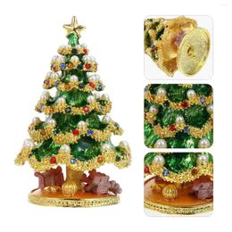 Christmas Decorations Accessories Tree Jewellery Box Trays Tin Alloy Rings Storage Bin