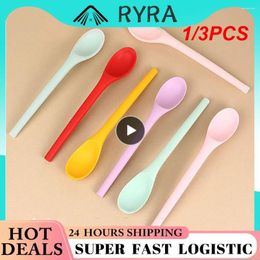 Spoons 1/3PCS Kitchen Silicone Spoon Large Long Handle Cooking Baking Heatproof Grade Utensils