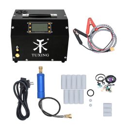 TUXING TXET063 4500Psi 300Bar Portable PCP Air Compressor LCD Display Digital Control Auto-Stop with 12V Power Adapter PCP Scuba