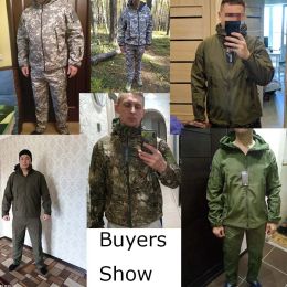 Military Jacket Soft Shell Jackets Tactical Windproof Waterproof Jacket Men Army Combat Jackets Mens Hooded Coat Hunting Clothes