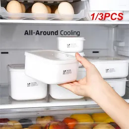 Dinnerware 1/3PCS Portable Lunch Box For School Office Picnic Refrigerator Storage Container Microwavable Bowl Fresh Keeping Bento