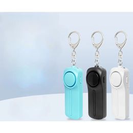 2024 130dB Personal Alarm Safe Sound Emergency Self-Defense Security Alarm Keychain LED Flashlight For Women Kids Self Defence Alarm2. for Self Defence Keychain