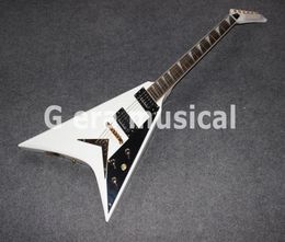 High Quality Electric guitar Flying V shape with white color Gold Hardware Whole1495406