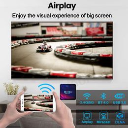 H96 MAX Smart TV Box Android 11 4K HD Google Voice Control 2.4G/ 5G Wifi Bluetooth Receiver Media Player HDR USB 3.0 Set Top Box