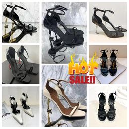 2024 women Luxury Sandals Designer Stiletto Heels Patent Leather Gold Black Nuedes Red Lady Fashion Party Wedding Office high heel