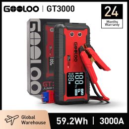 GOOLOO 3000A Car Jump Starter 16000mAh Power Bank Portable Charger Booster 12V Auto Starting Device Emergency Battery Starter