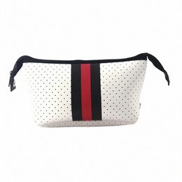 factory reusable eco-friendly recyclable Customised print neoprene cosmetic bag l3wR#