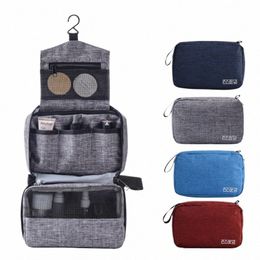 men Women Hanging Cosmetic Bag Multifuncti Travel Organizer Toiletry W Make up Storage Pouch Beautician Folding Makeup Bag 84ZY#