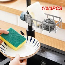 Kitchen Storage 1/2/3PCS Faucet Rack Adjustable Sink Drain Sponge Soap Basket Bathroom