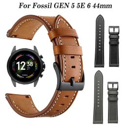 22mm Watch Strap For Fossil GEN 5E 5 LTE 45mm 44mm Sport Wristband GEN 6 44mm Leather Smartwatch Bracelet For LEMFO K22 Band