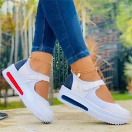 Fitness Shoes 2024 Women Sneakers Lace-Up Platform Sports For Breathable Ladies Leopard Print Women's Vulcanize