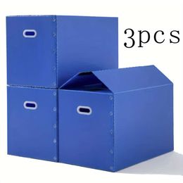 3PCS Moving Express Swivel Clothes Box, Waterproof and Moisture-proof Bin, Home Garage Supplies, Office Storage Supplies