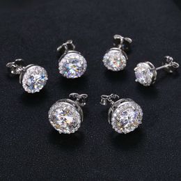 Pass Diamond Tester Moissanite Stud Sterling Sier Fine Jewellery Valentines Day Gift Earrings Women