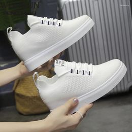 Fitness Shoes Ladies Fashion Wedge Sneakers Women Chunky Womens 6CM Heels For Platform Knitted Tennis Mujer