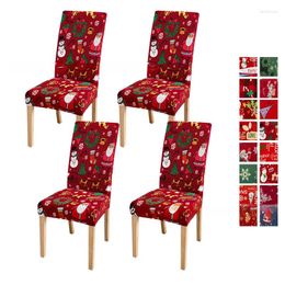 Chair Covers Christmas Dining Room With Elastic Full Coverage Suitable For High Backrest In Europe And America Home Decor