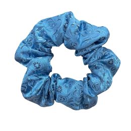 100% Pure Mulberry Silk Large Scrunchies Silk Song Brocade Bands Hair Ties Elastics 26 Momme Hair Accessories 5CM for Women Girl