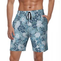 Men's Shorts Summer Board Male Ditsy Floral Print Running Vintage Flowers Beach Short Pants Classic Fast Dry Trunks Plus Size