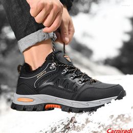 Fitness Shoes Winter Plush Warm Outdoor Snow Hiking Women High Quality Waterproof Ankle Sneakers Ladies Non-slip Trekking Walking Boots