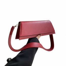 women Small Shoulder Bags Vintage Fi Hobo Handbags Lightweight Under The Arm Purse Solid Totes Purse Clutch D1KK#