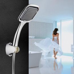 Large Rainfall Hand Shower Hand Held Rainfall High Pressure Shower Head Set Bathroom Faucet with 1.5m Shower Hose Accessories