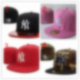New Design 36 Colors Classic Team Navy Blue Color On Field Baseball Fitted Hats Casquettes chapeus NY letter Street Hip Hop Sport York Full Closed Design Caps