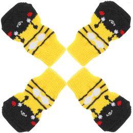 Dog Apparel 4 Pcs Warm Socks Pet Protectors For Small Dogs Washable Cotton Replaceable