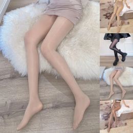 Sheer Oil Shiny Glossy Pantyhose Womens Sexy Transparent Tights Stockings Smooth Anti Hook Stockings Hosiery Lingerie Clubwear
