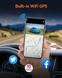 Toguard Dual Lens 4K UHD CAR DVR Touch Screen Smart Gest Sensor Dashcam Front och Bakkamera GPS Wi-Fi Car Recorder Car DVR