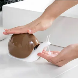 Liquid Soap Dispenser Snail Shape Refillable Sub-bottling Bottle Plastic Press Type For Bathroom Kitchen