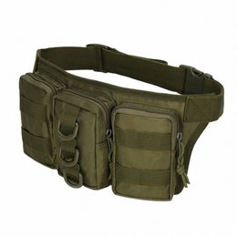 mege KNIGHT Outdoor Sports Camoue Storage Triple Pockets Multifunctial Tactical Bag Outdoor Pouch Waist Bag Molle System G37b#
