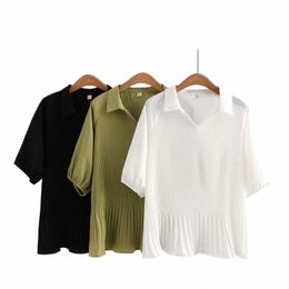 new 2023 Ladies Spring Summer Plus Size Tops For Women Large Size Short Sleeve V-neck Green T-shirt Blouse 3XL 4XL 5XL 6XL 836k#