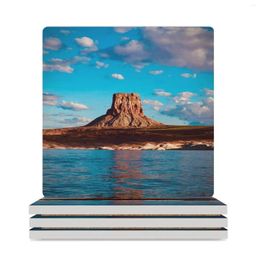 Table Mats Lake Powell Ceramic Coasters (Square) For Drinks Aesthetic Christmas Tea Cups Set