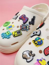 Game Style Shoe Charms Funny Pattern Buckle Accessories Croc Clogs Charm Decor Adult Children Gifts Halloween Party Decorations