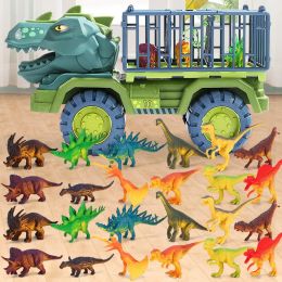 Kids Dinosaur Car Toy Big Size Dinosaur Transport Cars for Boys Jurassic World Game Interactive Montessori Toys for Toddlers