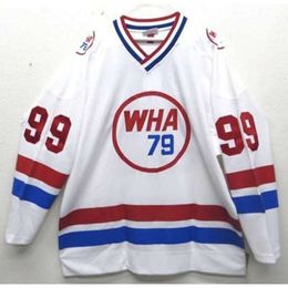 24S 99 Wayne Gretzky 1979 WHA All Star Hockey Jersey Embroidery Stitched Customise any number and name Jerseys