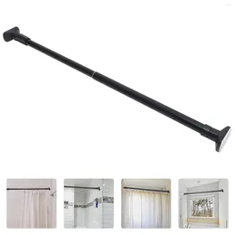 Shower Curtains Tension Curtain Rod No Drilling Clothes Rail Multipurpose Wardrobe Pole Door Hole-free