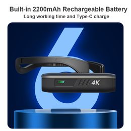 4K 30FPS Head Mounted Camera Wearable WiFi Video Camera Camcorder Wide Angle Lens Battery APP Control for Vlog Video Recording