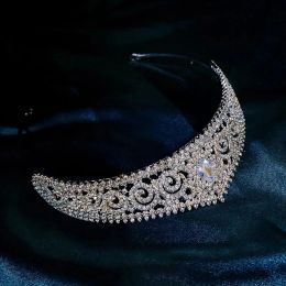 Headpieces New European and American Bride Crown Headwear Alloy Water Diamond Wedding Jewellery 2023 Palace Shooting Wedding Crown Crown Crown