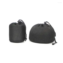Storage Bags Tableware Kitchen Utensil Mesh Bag Outdoor Camping Round Bottom Water Cup Portable Teapot