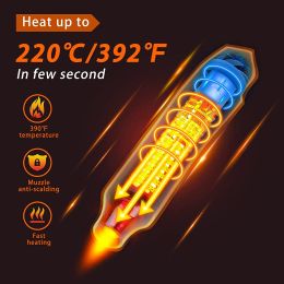 Hot Air Gun 300W Electric Heat Blower Tool Kit for DIY Shrink Tubing Soldering Wrap Plastic Rubber Stamp with heat shrik tube