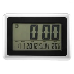 Clocks Accessories Large Display Wall Clock With No Light (Day Calendar Temperature)