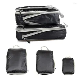 Storage Bags Compressible Travel Bag Packing Cubes Foldable Waterproof Luggage Organiser For Portable Lightweight Suitcase