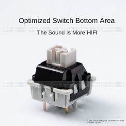LEOBOG GrayWood V4 V3 Switch Linear POM HIFI Switches for Custom Mechanical Keyboard KIT 3/5Pin DIY Gaming Accessories GMK67