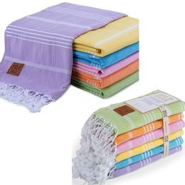 GOLD CASE HOME Collection Bundle LYCIA Beach and Hand Towel - Set of 6- Multi-2