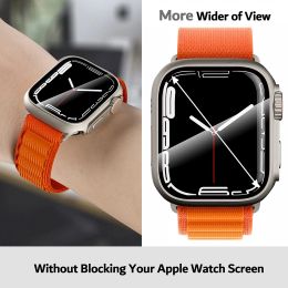 Upgrade To Ultra Watch Case for Apple Watch 44mm 45mm 40mm 41mm Hard PC Bumper Tempered Glass iwatch Series 9 8 7 6 5 4 SE Cover