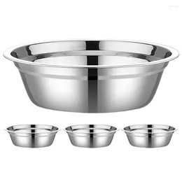 Bowls 4 Pcs Stainless Steel Soup Bowl For Kneading Dough Baking Mixing Prep Cooking